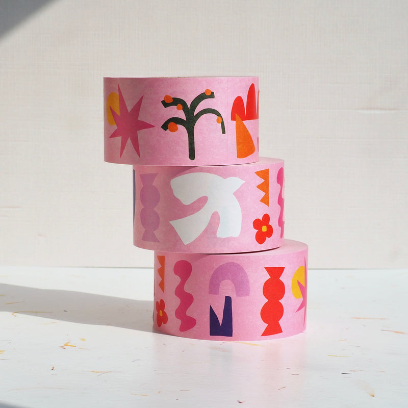 Abstract Dreams Water-Activated Packing Tape